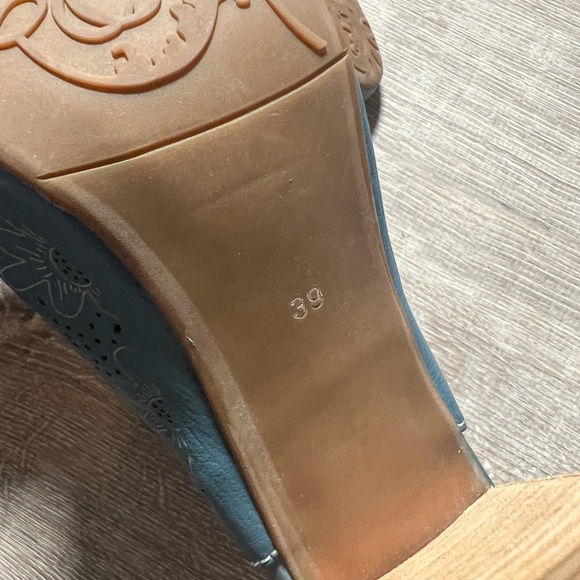 Spring Step L’Artiste Fab Blue Leather Heel - 39 - Picture 7 of 10